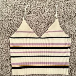 Striped Tank Spaghetti Straps